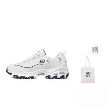 Кроссовки Skechers D"Lites 1.0 Chunky Sneakers Women's Low-top White/blue, белый/голубой