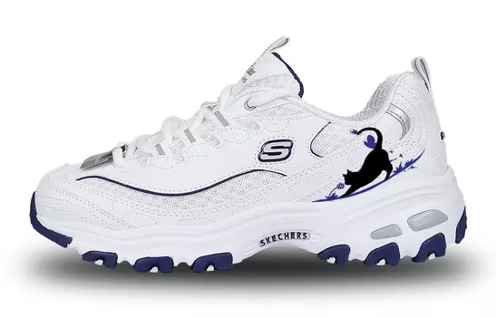 Кроссовки Skechers D"Lites 1.0 Chunky Sneakers Women's Low-top Blue, белый