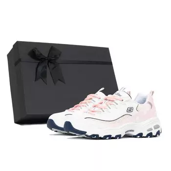 Кроссовки Skechers D"Lites 1.0 Chunky Sneakers Women's Low-top Pink/white, белый