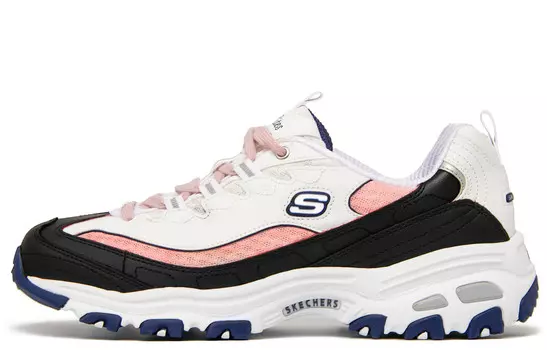Кроссовки Skechers D"Lites 1.0 Chunky Sneakers Women's Low-top Black/powder, черный