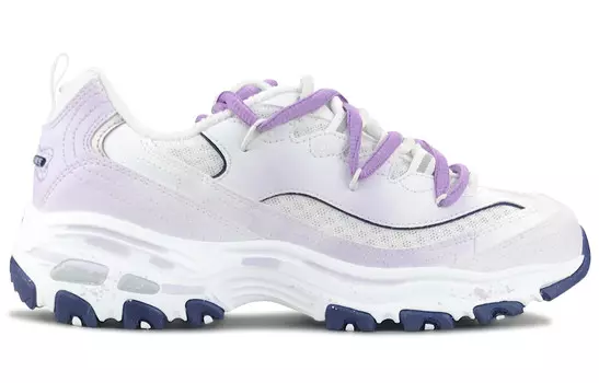 Кроссовки Skechers D"Lites 1.0 Chunky Sneakers Women's Low-top White/purple, фиолетовый