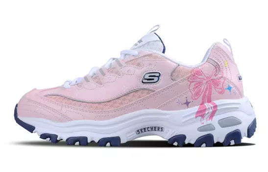 Кроссовки Skechers D"Lites 1.0 Chunky Sneakers Women's Low-top White, розовый