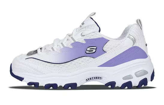 Кроссовки Skechers D"Lites 1.0 Chunky Sneakers Women's Low-top Purple/white, белый