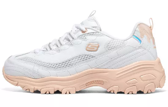 Кроссовки Skechers D"Lites 1.0 Chunky Sneakers Women's Low-top White/orange, белый