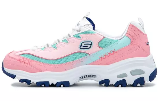 Кроссовки Skechers D"Lites 1.0 Chunky Sneakers Women's Low-top Pink/Blue, голубой
