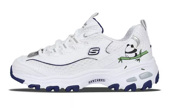 Кроссовки Skechers D"Lites 1.0 Chunky Sneakers Women's Low-top Green, белый