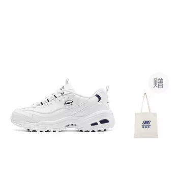 Кроссовки Skechers D"Lites 1.0 Chunky Sneakers Women's Low-top White/Blue, белый/синий