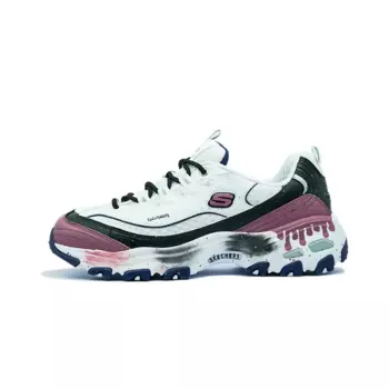 Кроссовки Skechers D"Lites 1.0 Chunky Sneakers Women's Low-top White/Red, белый/красный