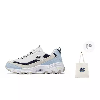 Кроссовки Skechers D"Lites 1.0 Chunky Sneakers Women's Low-top White/Blue, белый/синий