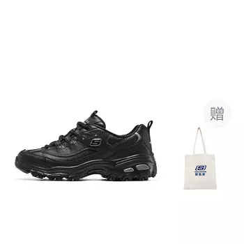 Кроссовки Skechers D"Lites 1.0 Chunky Sneakers Women's Low-top Black, черный