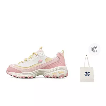 Кроссовки Skechers D"Lites 1.0 Chunky Sneakers Women's Low-top White/Pink, розовый