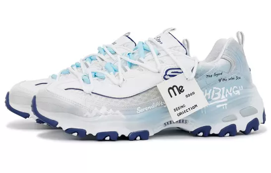Кроссовки Skechers D"Lites 1.0 Chunky Sneakers Women's Low-top White, цвет Summer Ice Fruit