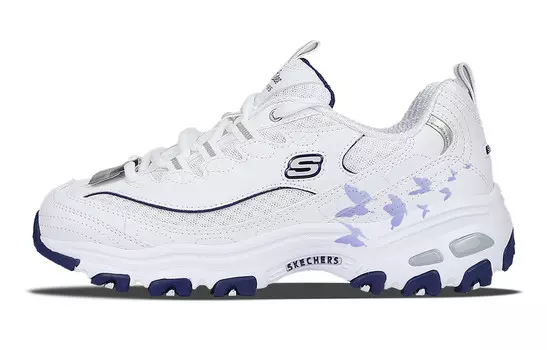 Кроссовки Skechers D"Lites 1.0 Chunky Sneakers Women's Low-top Purple, белый