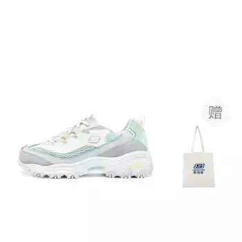 Кроссовки Skechers D"Lites 1.0 Chunky Sneakers Women's Low-top Blue Tint/Summit White/White/Ice Blue, голубой