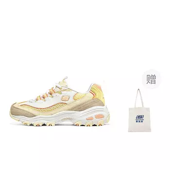 Кроссовки Skechers D"Lites 1.0 Chunky Sneakers Women's Low-top Yellow/multicolored, желтый/мультиколор