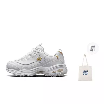 Кроссовки Skechers D"Lites 1.0 Chunky Sneakers Women's Low-top White, белый