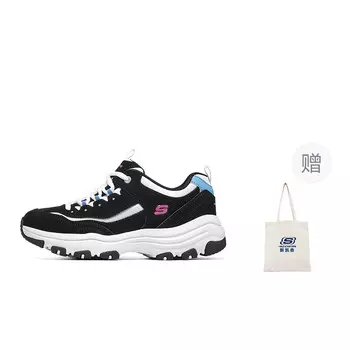 Кроссовки Skechers D"Lites 1.0 Chunky Sneakers Women's Low-top Black/white, белый