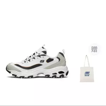 Кроссовки Skechers D"Lites 1.0 Chunky Sneakers Women's Low-top White/Gray, белый/серый
