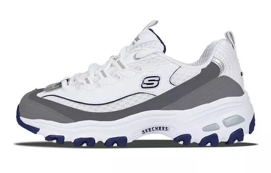 Кроссовки Skechers D"Lites 1.0 Chunky Sneakers Women's Low-top Black, черный/белый