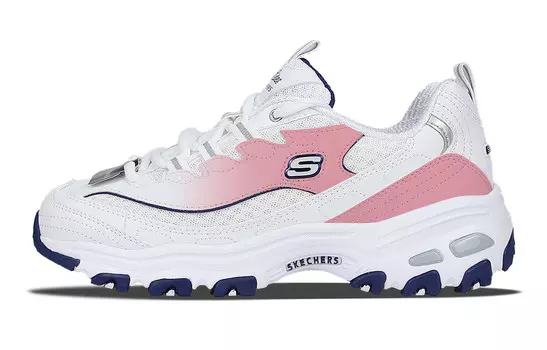 Кроссовки Skechers D"Lites 1.0 Chunky Sneakers Women's Low-top Pink/white, белый