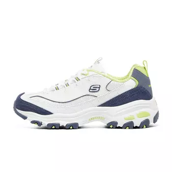 Кроссовки Skechers D"Lites 1.0 Chunky Sneakers Women's Low-top White/blue/green, белый/синий/зеленый