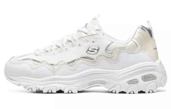 Кроссовки Skechers D"Lites 1.0 Lifestyle Shoes Women's Low-top White/Beige, белый