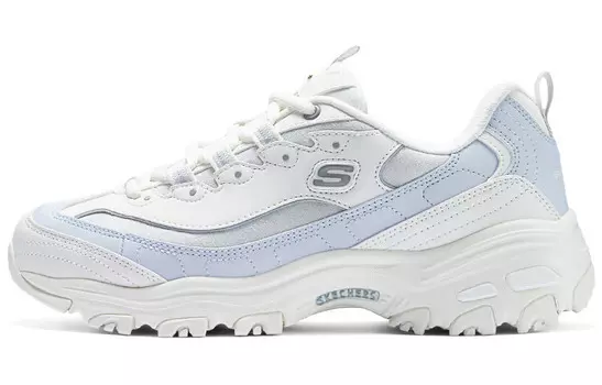 Кроссовки Skechers D"Lites 1.0 Lifestyle Shoes Women's Low-top White/Blue, белый/синий