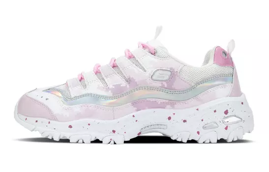 Кроссовки Skechers D"Lites 1.0 Lifestyle Shoes Women's Low-top Pink/white, розовый