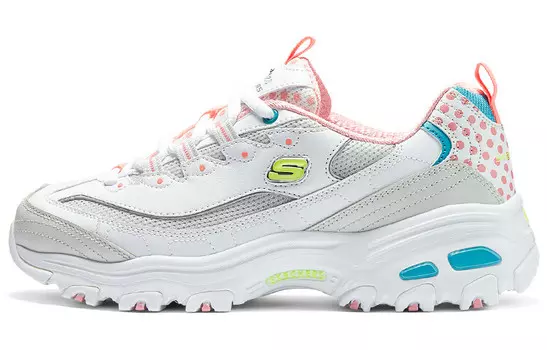 Кроссовки Skechers D"Lites 1.0 Lifestyle Shoes Women's Low-top White Gray Pink, белый