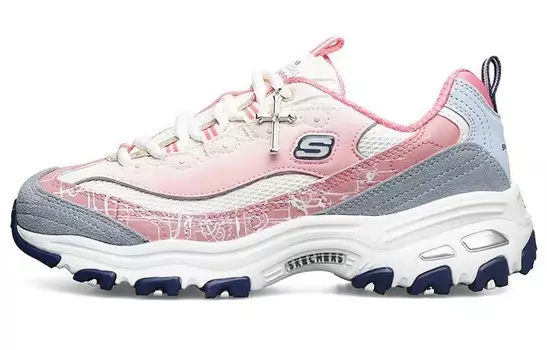 Кроссовки Skechers D"Lites 1.0 Lifestyle Shoes Women's Low-top Blue, розовый