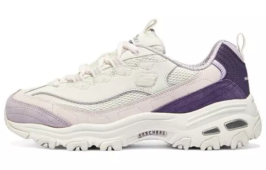 Кроссовки Skechers D"Lites 1.0 Lifestyle Shoes Women's Low-top White/Purple, фиолетовый