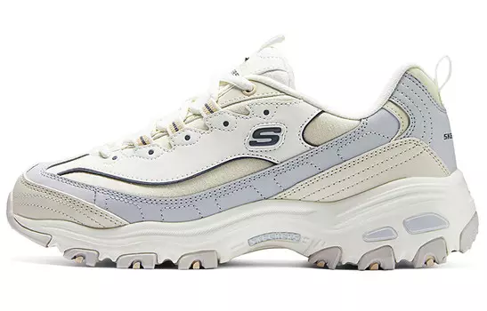 Кроссовки Skechers D"Lites 1.0 Lifestyle Shoes Women's Low-top White/Gray, белый/серый