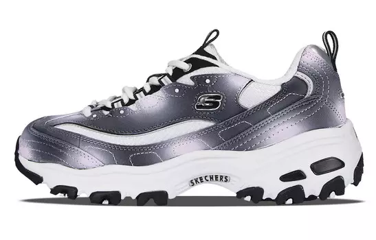 Кроссовки Skechers D"LITES 2.0 Chunky Sneakers Women's Low-top White, черный