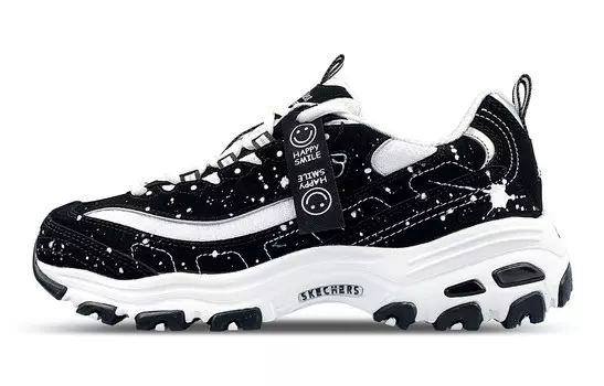 Кроссовки Skechers D"LITES 2.0 Chunky Sneakers Women's Low-top Black/white, черный/белый