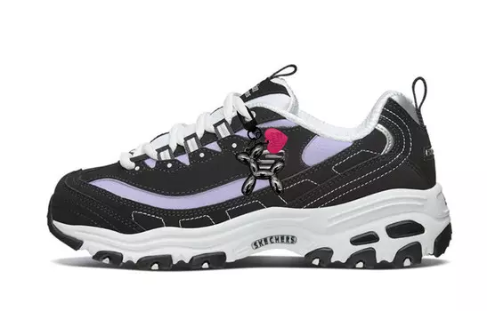 Кроссовки Skechers D"LITES 2.0 Chunky Sneakers Women's Low-top Purple, черный