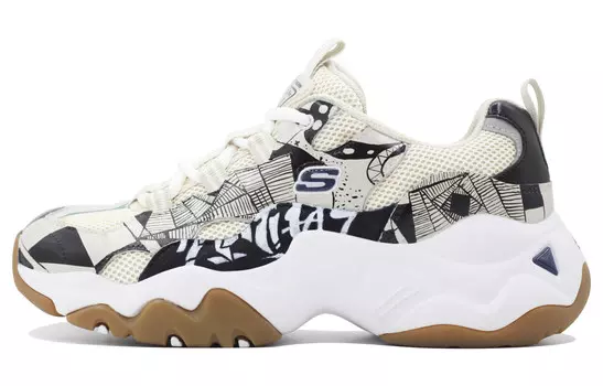 Кроссовки Skechers D"LITES 3.0 Lifestyle Shoes Women's Low-top Black/brown/white, цвет Tan