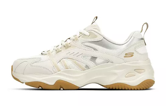 Кроссовки Skechers D"Lites 4.0 Lifestyle Shoes Women's Low-top Rice Brown Silver, цвет Natural