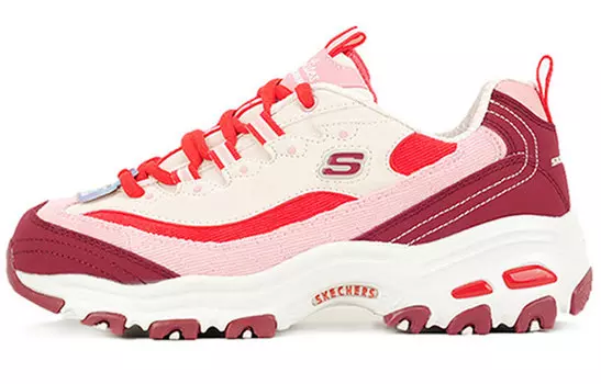 Кроссовки Skechers D Lites 1.0 Splicing Dad Shoes Red/Pink Women's