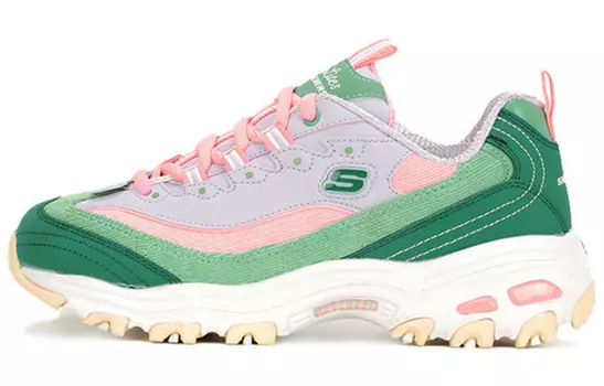 Кроссовки Skechers D'Lites 1.0 Dad Shoes Gs Green/Pink Women's