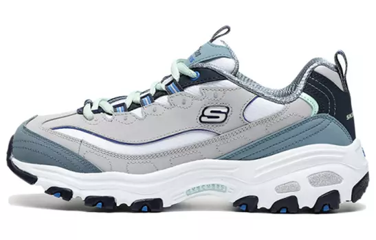 Кроссовки Skechers D Lites 1.0 Low Running Shoes Grey/Blue Women's