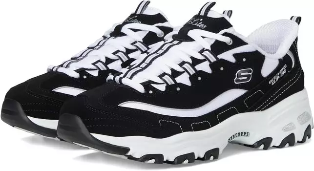 Кроссовки SKECHERS D'Lites Hands Free Slip-INS, цвет Black White