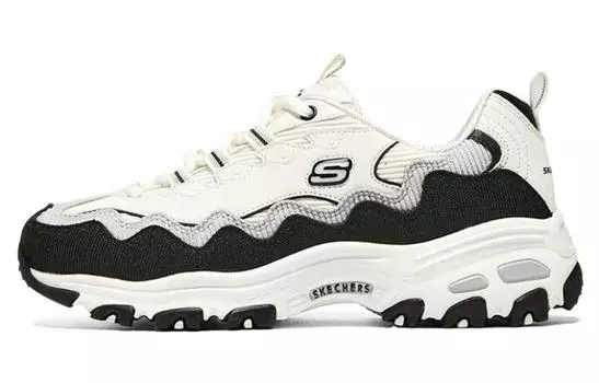 Кроссовки Skechers D'LITES Массивные женские, белый и черный