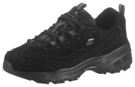 Кроссовки Skechers "D'LITES -", мягкая стелька, повседневная обувь, полуботинки, туфли на шнуровке, черный