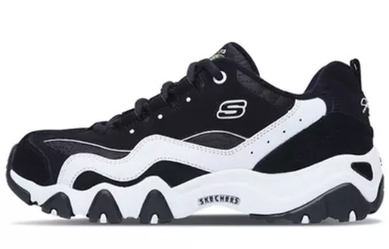 Кроссовки Skechers D'Lites Running Shoes Black/White Women's, черного/белого цвета Skechers