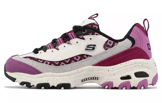 Кроссовки Skechers D"LITES Series Chunky Sneakers Women's Low-top Pink/ Black, черный