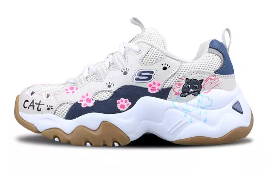 Кроссовки Skechers D"LITES Series Lifestyle Shoes Women's Low-top Tan, цвет Cat's paw