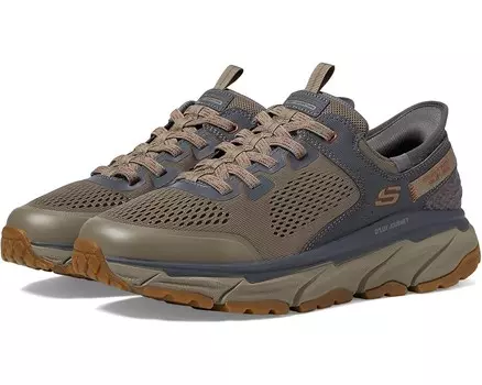 Кроссовки SKECHERS D'Lux Journey Hands Free Slip-In Sneaker, цвет Tan/Charcoal