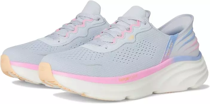 Кроссовки SKECHERS D'Lux Vapor Hands Free Slip-INS, цвет Light Grey Multi