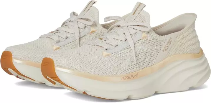 Кроссовки SKECHERS D'Lux Vapor Hands Free Slip-INS, цвет Natural Gold