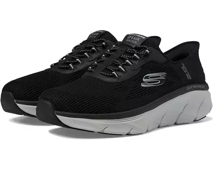 Кроссовки SKECHERS D'Lux Walker 2.0 Rezinate Hands Free Slip-In, цвет Black/Gray